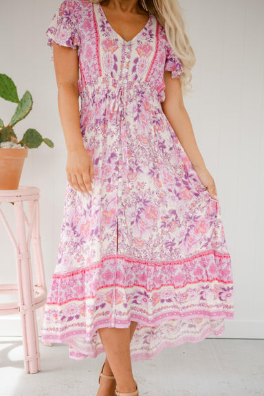 The Analia Dress - Soft Berry - Sparrow & Finch Boutique