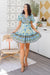 The Melanie Wrap Dress -  Byron Bay Blue - Sparrow & Finch Boutique