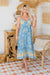 The Rayna Dress - Amazon Blue - Sparrow & Finch Boutique