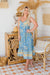The Rayna Dress - Amazon Blue - Sparrow & Finch Boutique