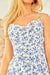 The Delaney Dress – Blue & White - Sparrow & Finch Boutique