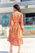 The Josephine Dress - Sunset Orange - Sparrow & Finch Boutique