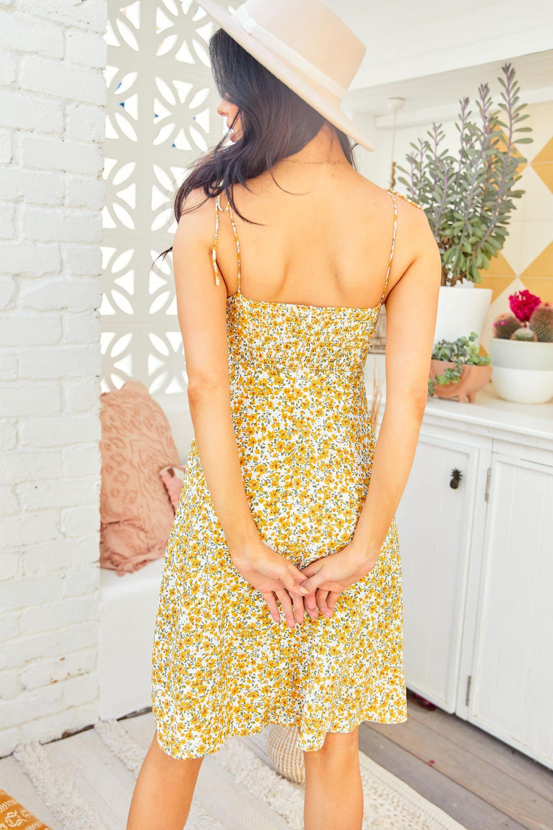 The Delaney Dress – Yellow Posy