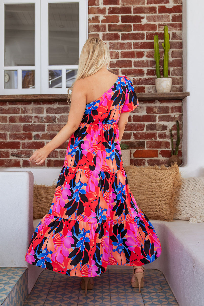 The Valencia Dress - Pink Calypso