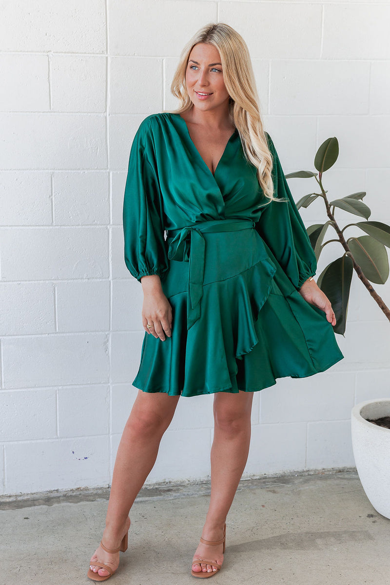 The Charli Dress - Green Sapphire
