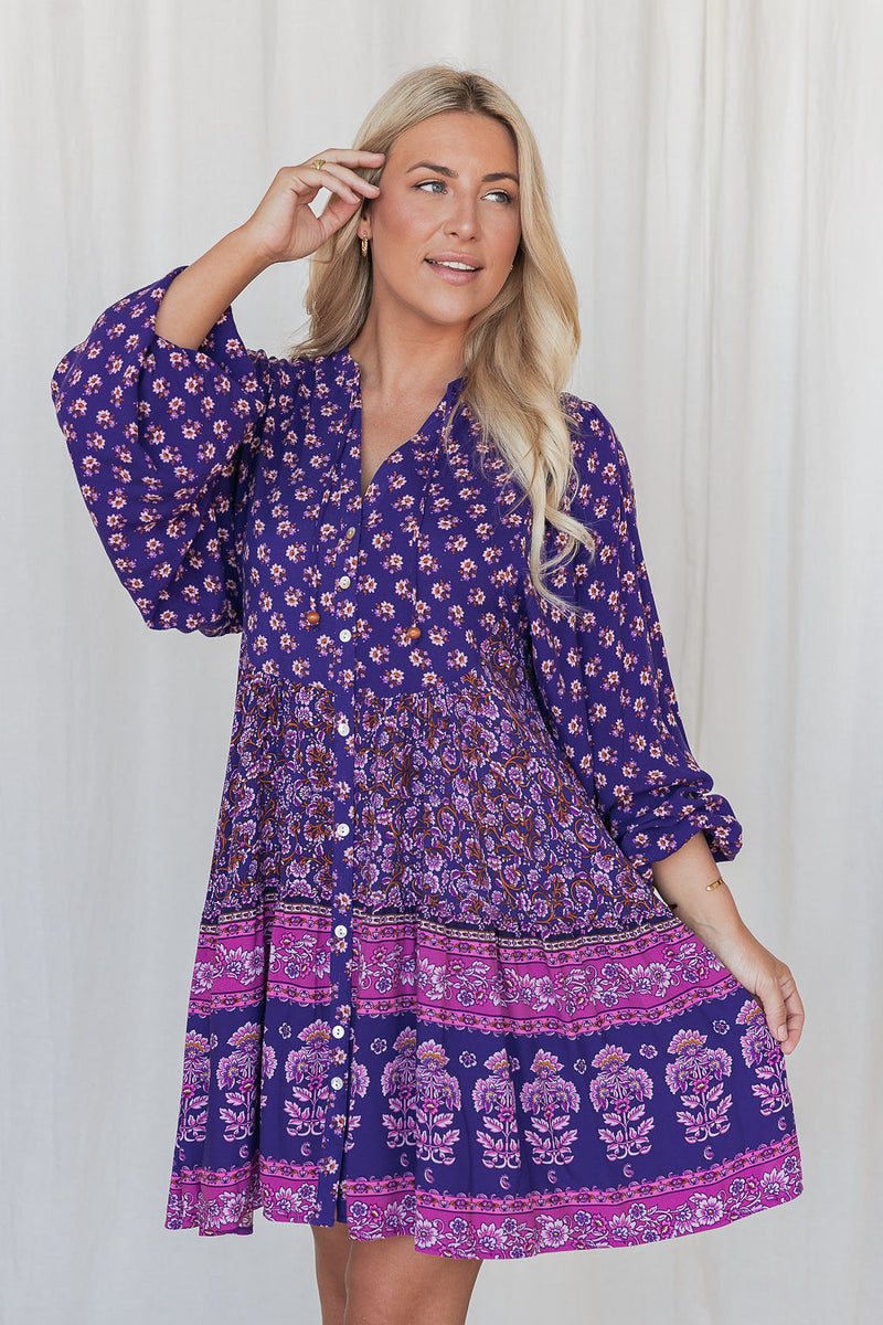 The Stacey Dress - Ultraviolet