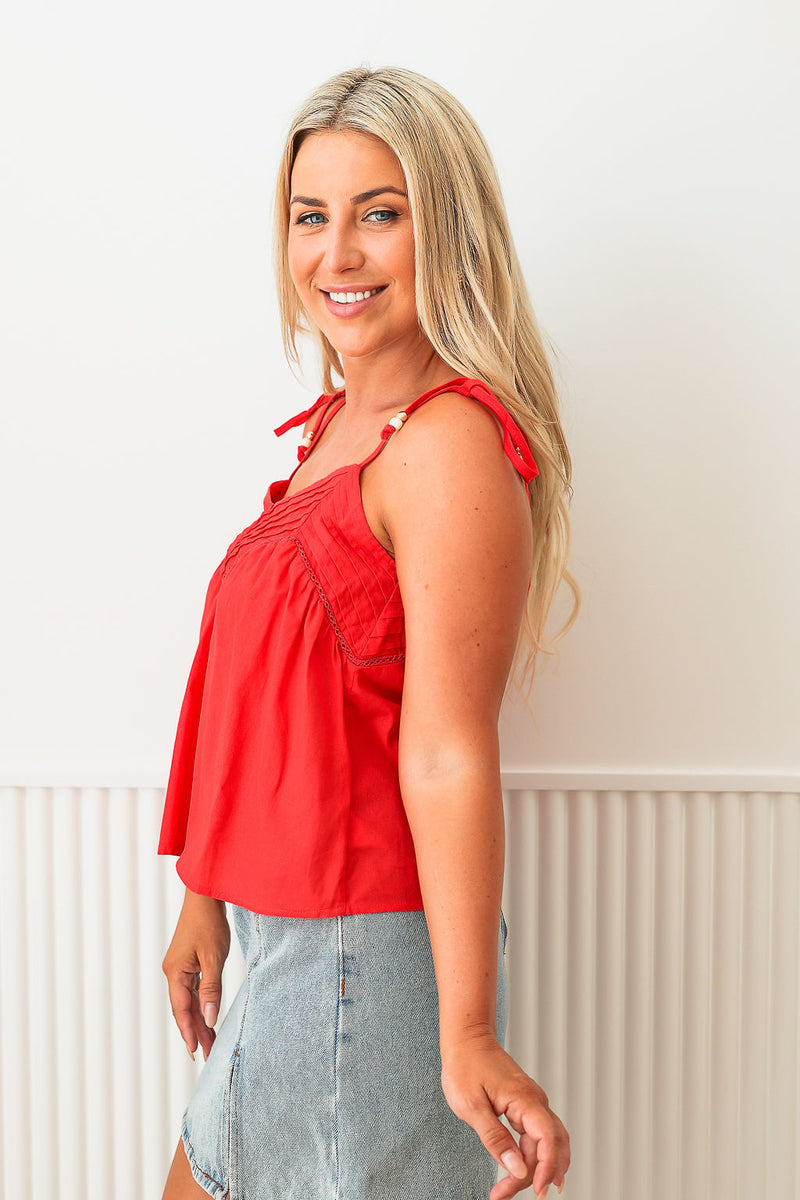 The Vera Top - Red