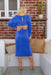 The Adeline Dress - Classic Blue - Sparrow & Finch Boutique