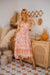The Analia Dress - Peach - Sparrow & Finch Boutique
