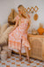The Analia Dress - Peach - Sparrow & Finch Boutique