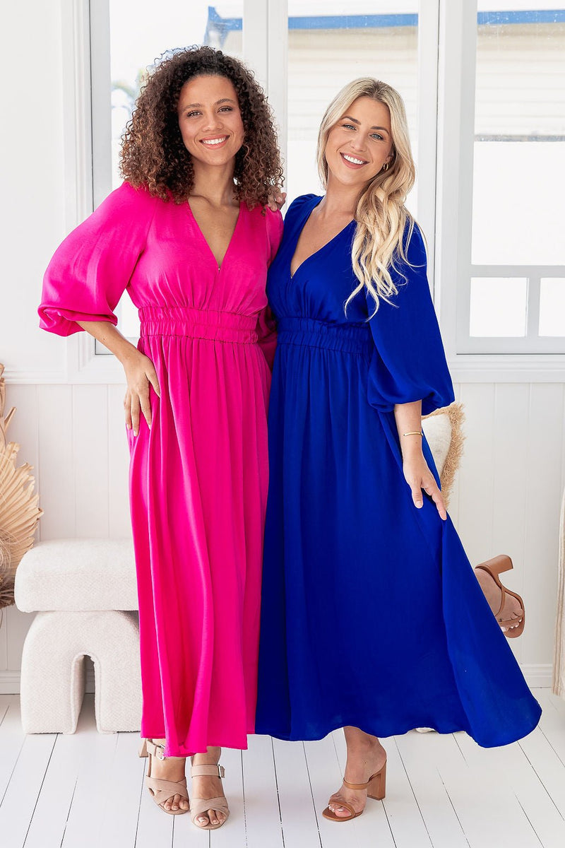 The Angela Dress - Egyptian Blue