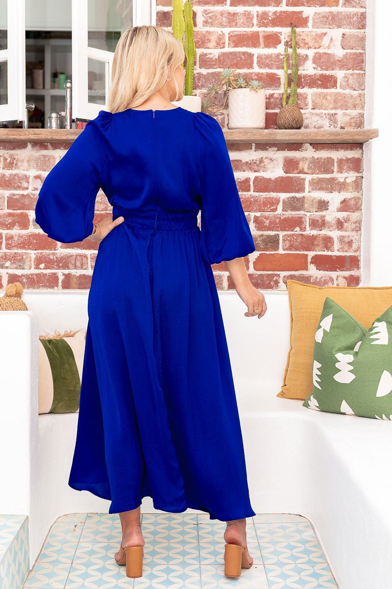 The Angela Dress - Egyptian Blue