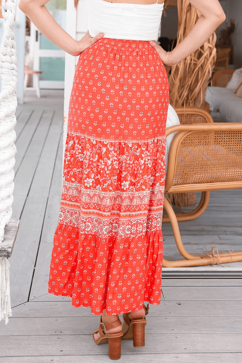 The Apollo Skirt - Tangerine