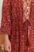 The Araniya Dress - Floral Garnet - Sparrow & Finch Boutique