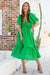The Arcadia Dress - Bright Green - Sparrow & Finch Boutique