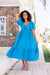 The Arcadia Dress - Vivid Blue - Sparrow & Finch Boutique