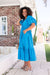 The Arcadia Dress - Vivid Blue - Sparrow & Finch Boutique