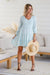 The Audrey Dress - Seaside Teal - Sparrow & Finch Boutique