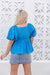 The Bandit Top - Vivid Blue - Sparrow & Finch Boutique