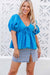 The Bandit Top - Vivid Blue - Sparrow & Finch Boutique