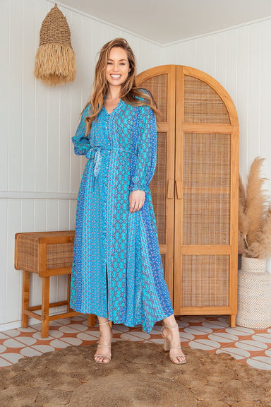 The Bonnie Dress - Bohemian Blue - Sparrow & Finch Boutique