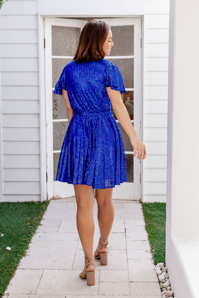 The Cabaret Dress - Sparkling Blue
