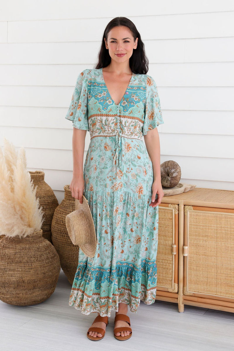 The Caroline Dress - Mint
