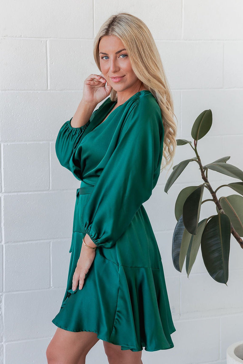 The Charli Dress - Green Sapphire