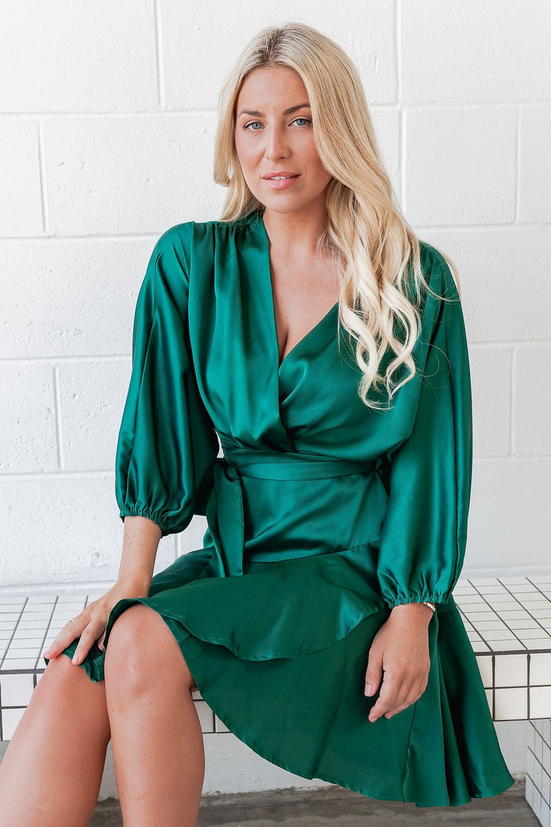 The Charli Dress - Green Sapphire