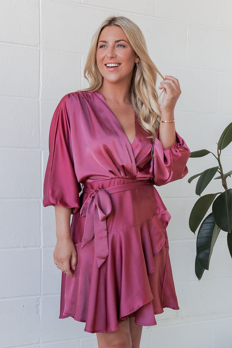 The Charli Dress - Spiced Coral