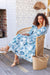 The Cheyenne Dress - Aegean Blue - Sparrow & Finch Boutique