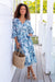 The Cheyenne Dress - Aegean Blue - Sparrow & Finch Boutique