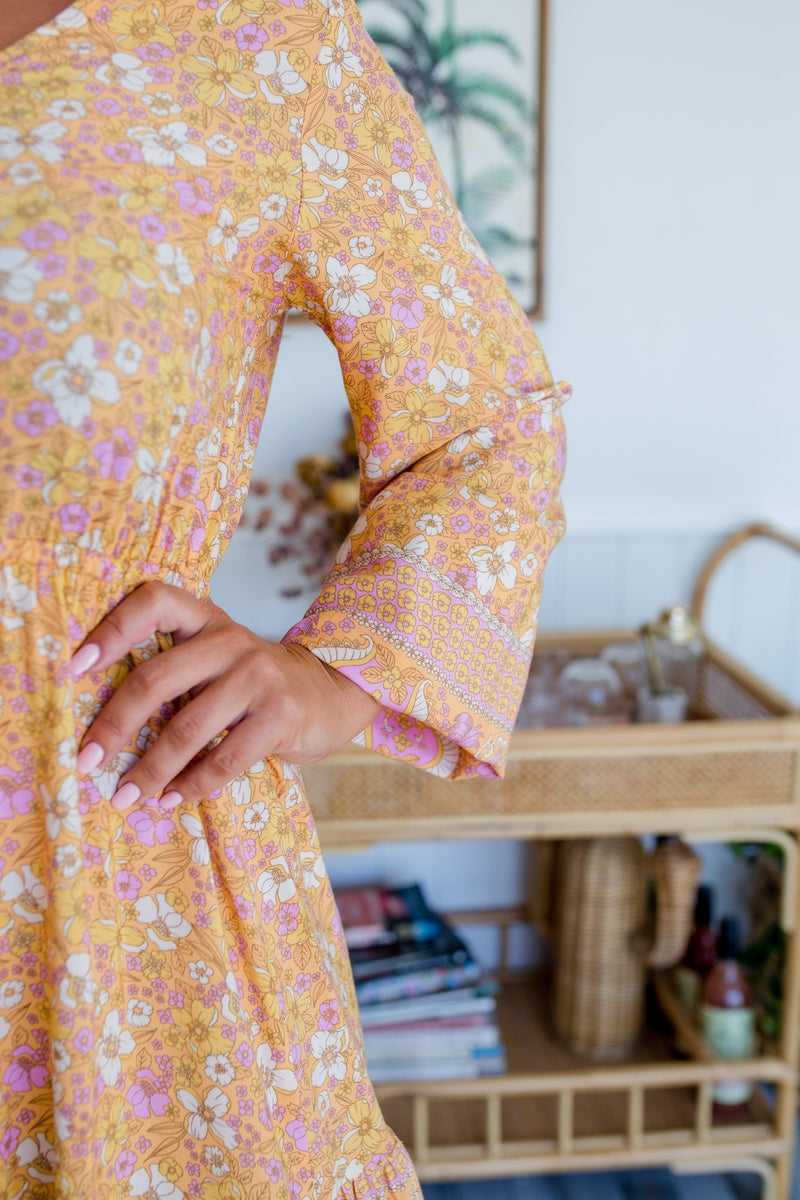 The Clara Dress - Mandarin Orange