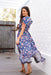 The Cora Maxi Dress - Floral Indigo - Sparrow & Finch Boutique
