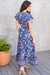 The Cora Maxi Dress - Floral Indigo - Sparrow & Finch Boutique
