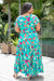 The Cora Maxi Dress - Green Fiesta - Sparrow & Finch Boutique