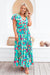 The Cora Maxi Dress - Green Fiesta - Sparrow & Finch Boutique