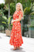 The Cora Maxi Dress - Red Fiesta - Sparrow & Finch Boutique