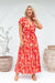 The Cora Maxi Dress - Red Fiesta - Sparrow & Finch Boutique