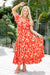 The Cora Maxi Dress - Red Fiesta - Sparrow & Finch Boutique
