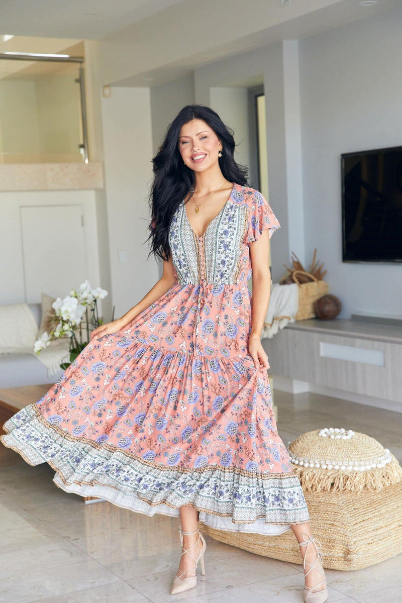 The Cora Maxi Dress - Soda