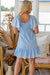 The Cosmo Dress - Cyan - Sparrow & Finch Boutique