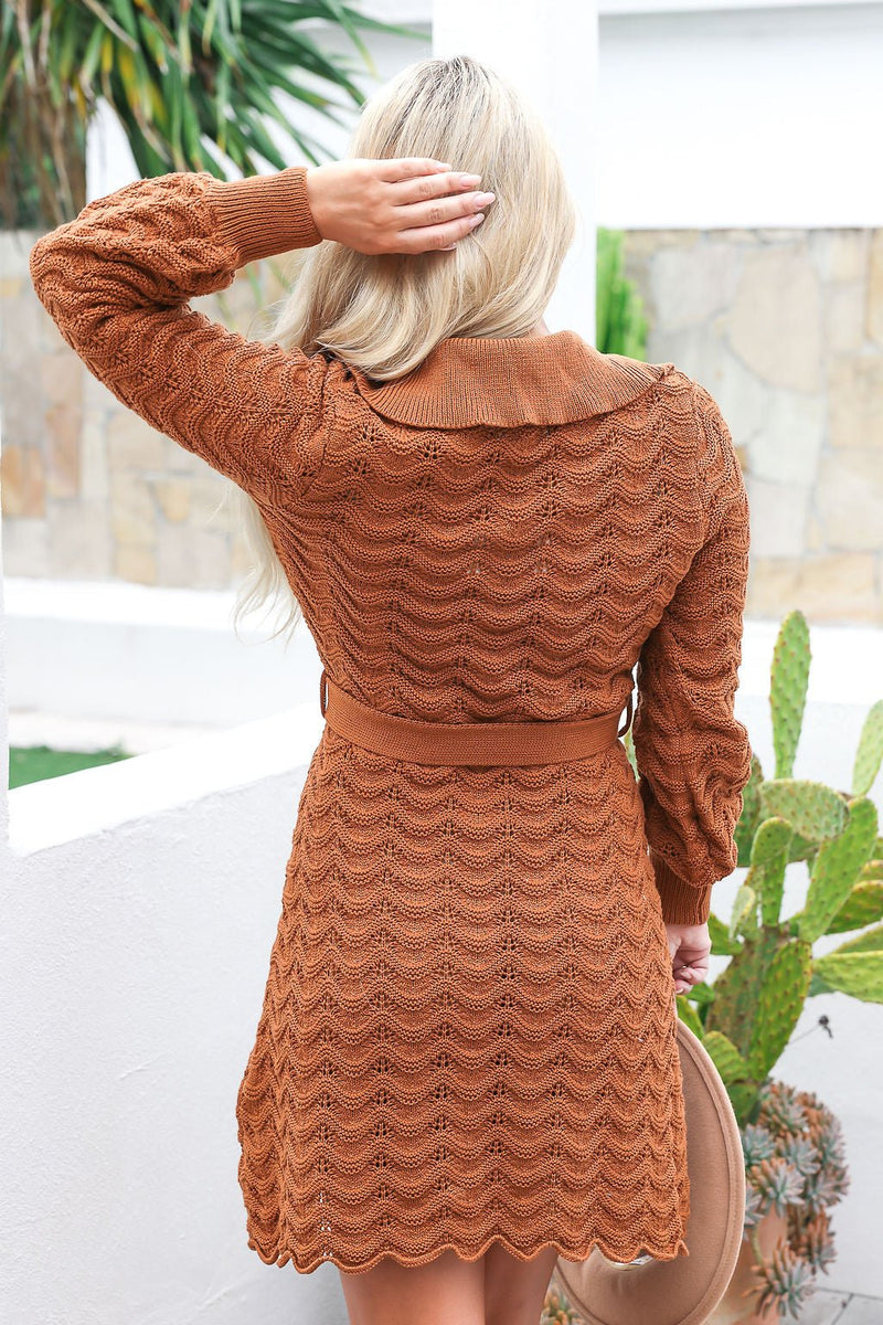 The Dakota Dress - Brown
