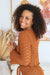The Dakota Top - Brown - Sparrow & Finch Boutique