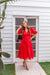 The Deliza Dress - Red - Sparrow & Finch Boutique