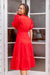 The Deliza Dress - Red - Sparrow & Finch Boutique