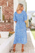 The Eclipse Dress - Blue Orchard - Sparrow & Finch Boutique