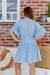 The Eden Dress - Blue Leopard - Sparrow & Finch Boutique
