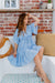 The Eden Dress - Blue Leopard - Sparrow & Finch Boutique
