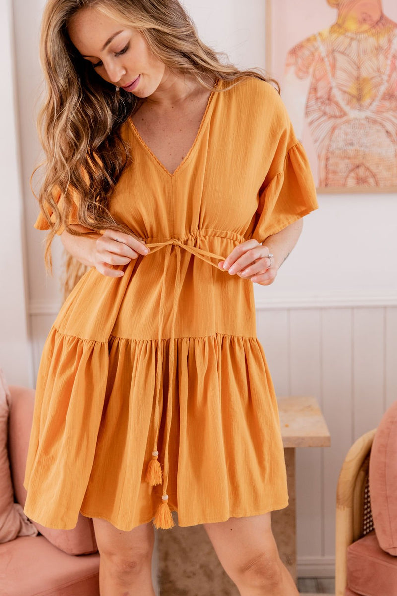 The Eden Dress - Mustard